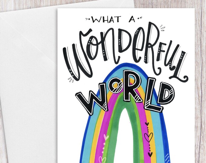 What a Wonderful World | Greeting Card