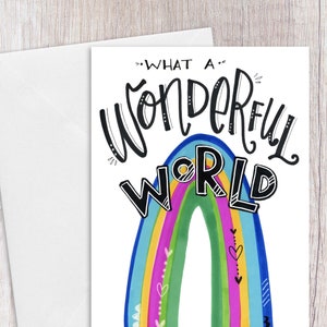 What a Wonderful World | Greeting Card