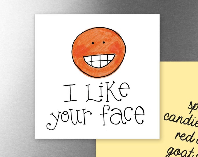 I Like your Face  | Magnet | Valentine Gift