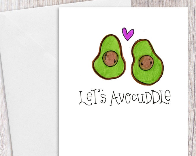 Let's Avocuddle | Greeting Card