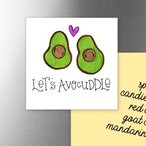 Let&#39;s Avocuddle | Magnet | Valentine Gift