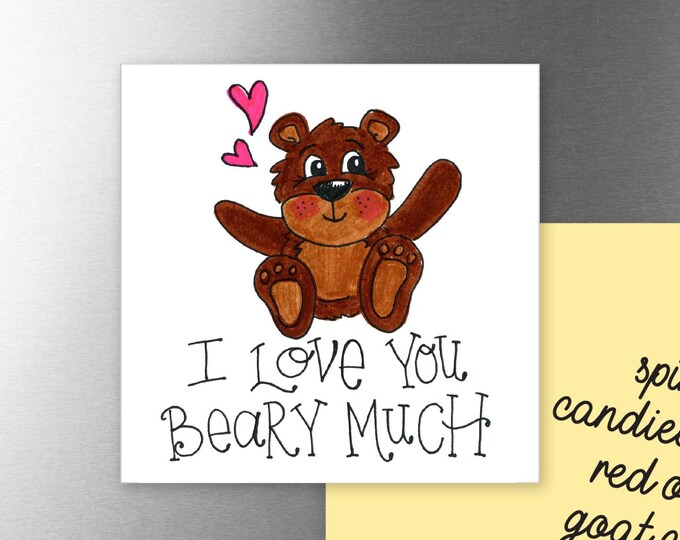 I Love you Beary Much | Magnet | Valentine Gift