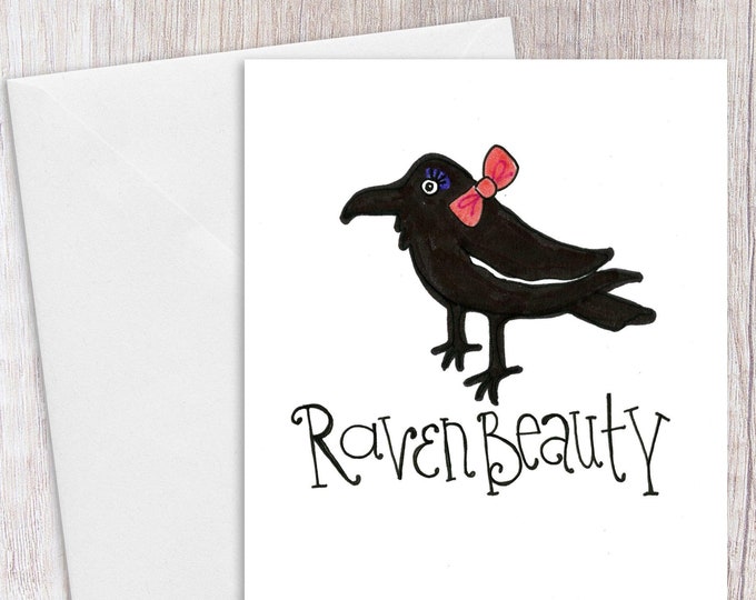 Raven Beauty | Greeting Card