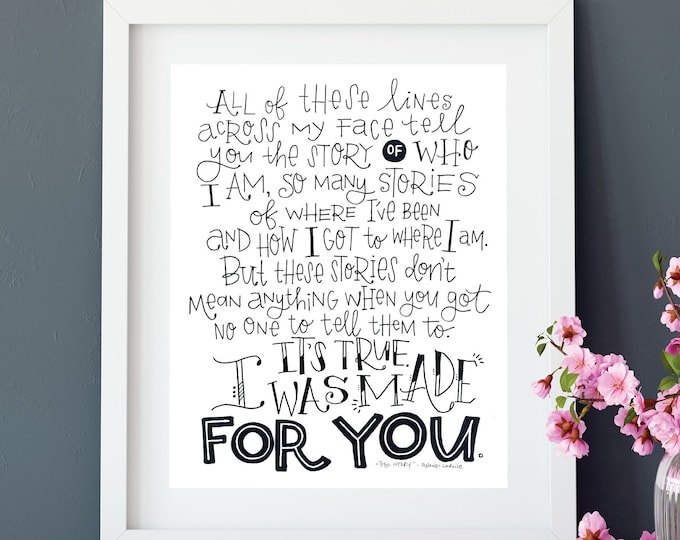 The Story | Brandi Carlile lyrics print