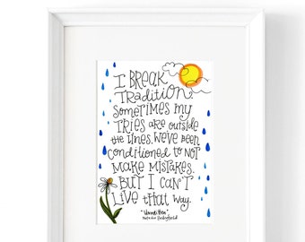 Unwritten | Lyrics Print