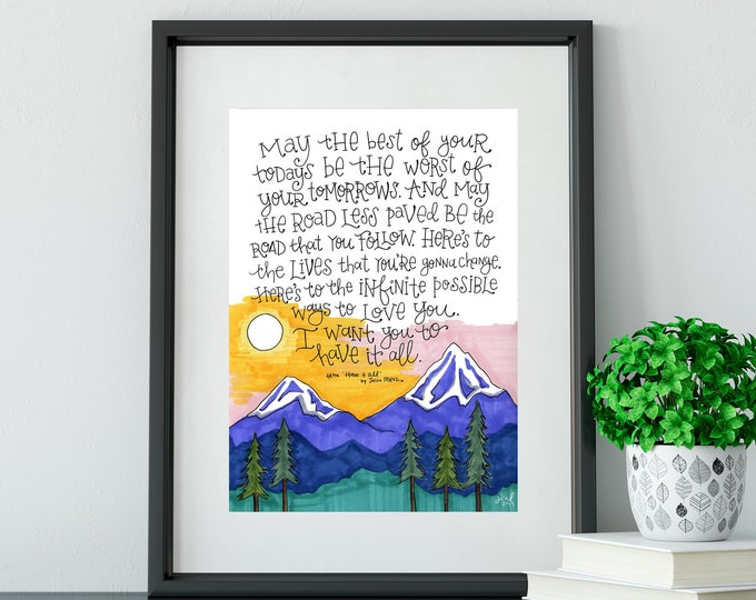 Have it All | Jason Mraz Lyrics Print