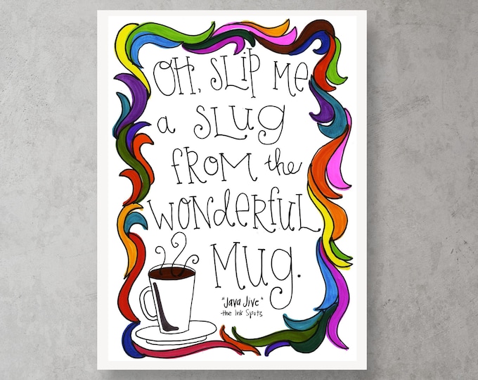 Java Jive | Lyrics Print