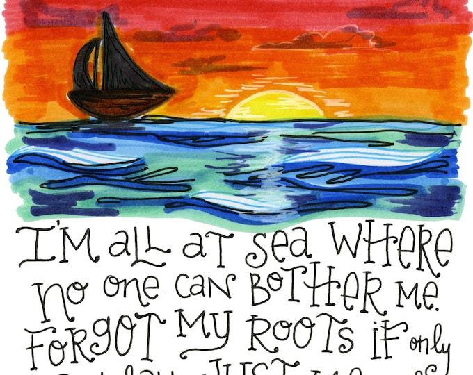 All at Sea | Lyrics Print