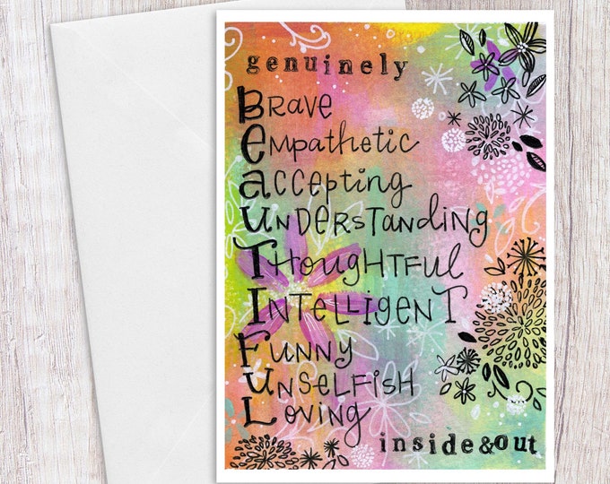 Genuinely Beautiful | Greeting Card