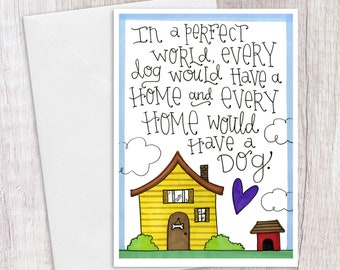 Perfect Dog World | Greeting Card