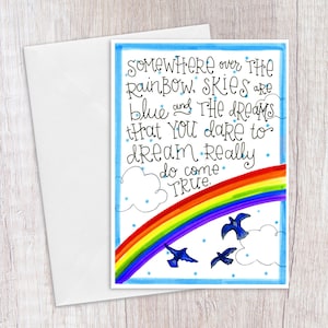 Somewhere Over the Rainbow - France Carte de voeux
