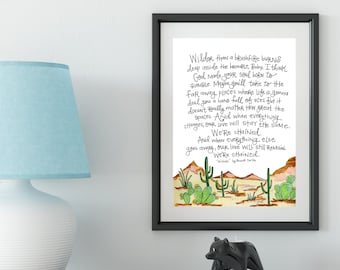 Wider (We're Chained) | Brandi Carlile lyrics print