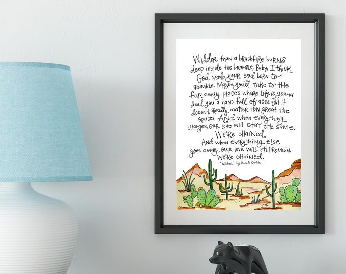 Wider (We're Chained) | Brandi Carlile lyrics print