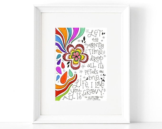 Feeling Groovy | Lyrics Print