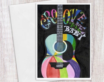 Groove Me Baby | Greeting Card