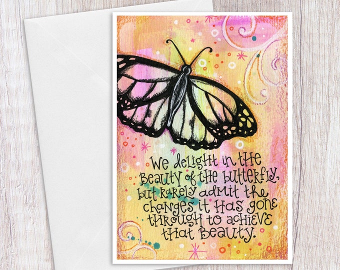 Butterfly Quote | Greeting Card