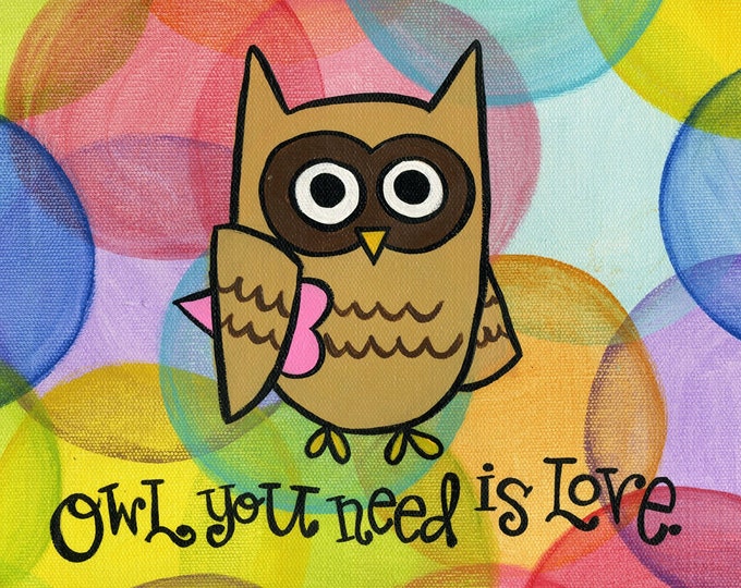 Owl you need is Love | JUMBO magnet