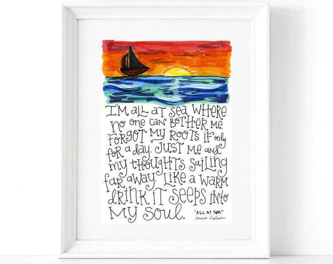All at Sea | Lyrics Print