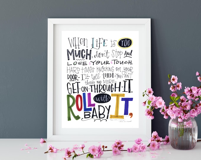 Roll with It | Lyrics Print