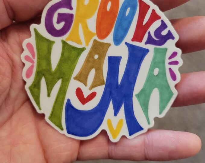 Groovy Mama | Vinyl Sticker