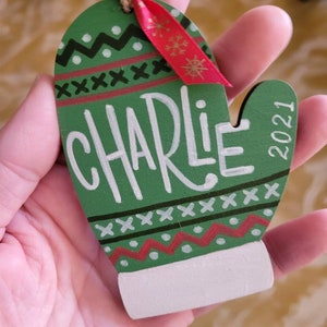 Personalized Handpainted Ornament Sweater Cutout image 6