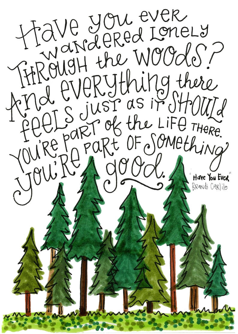 Have You Ever Brandi Carlile Lyrics Print Etsy