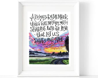 Avett Brothers | Murder in the City | Lyrics Print