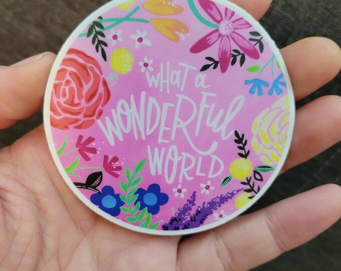 What a Wonderful World | Vinyl Sticker