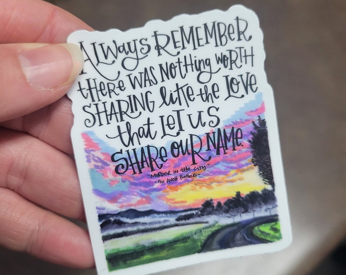 Avett Brothers | Murder in the City | Vinyl Sticker