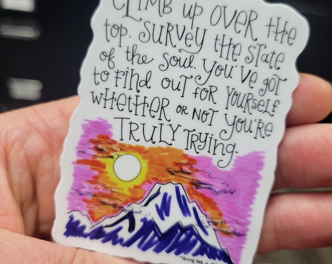 Jason Mraz | Climb Up Over the Top | Vinyl Sticker