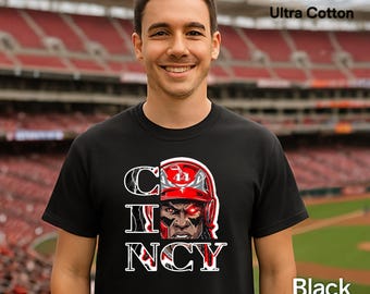 Cincinnati Baseball Fan T-Shirt, Father's Day Cincinnati Shirt, Gift for Cincinnati Baseball Fan, Kids Cincinnati Baseball tshirt