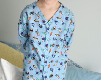 Vick and Vicky's Button Up PJ Top~Unisex