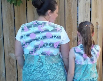 Lacey Back Tee Bundle 2T-16 years, and women's 2-32