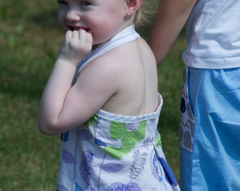 Kaylyn's Button Up Halter Top - PDF Pattern Sizes 2T-12 years