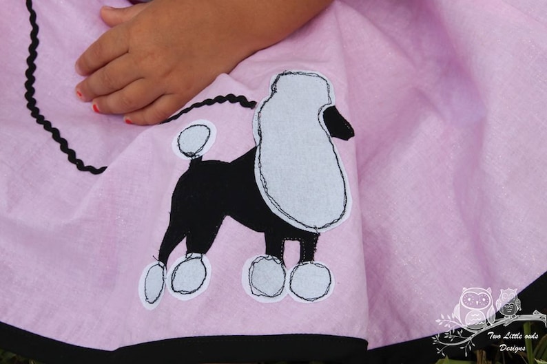 Betty's Sock Hop Poodle Skirt PDF Pattern 2T 16years image 5