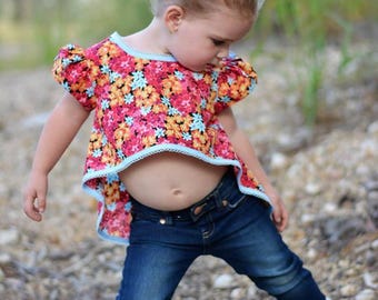 Jade's Crop Top Sz 2T-16 Years - Etsy
