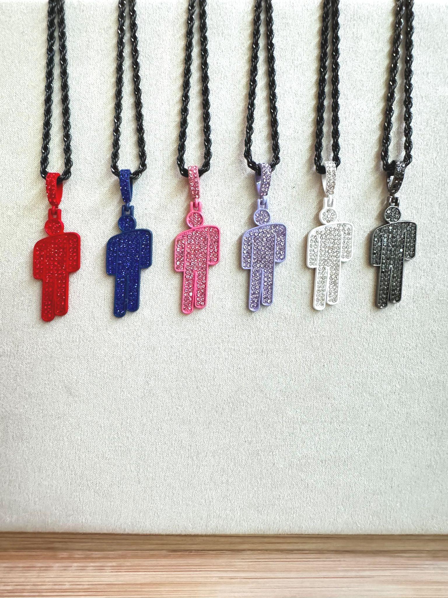 ビリーアイリッシュ billie eilish 公式 ネックレス　青 Billie eilish blohsh necklace - Etsy 日本