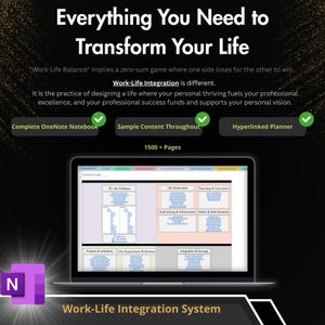 OneNote Planner 2027-2029 – Executive Life OS, Work-Life Integration (Digital Download) image 3