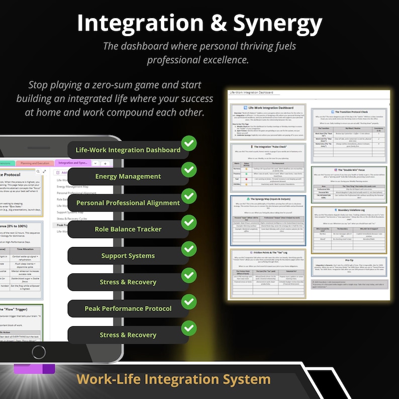 OneNote Planner 2027-2029 – Executive Life OS, Work-Life Integration (Digital Download) image 13