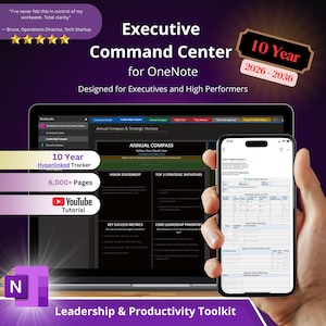 OneNote Executive Command Center: Liderazgo y productividad (10 años) (Descarga digital)