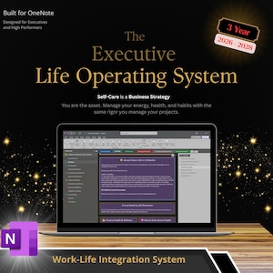 OneNote Planer 2026-2028 – Life OS, Work-Life Integration (Digitaler Download)