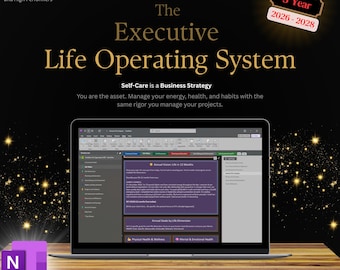 OneNote Planner 2026-2028 – Executive Life OS, Work-Life Integration (Digital Download)