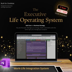 OneNote Planner 2027-2029 – Executive Life OS, Work-Life Integration (Digital Download)