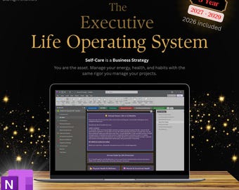 OneNote Planner 2027-2029 – Executive Life OS, Work-Life Integration (Digital Download)