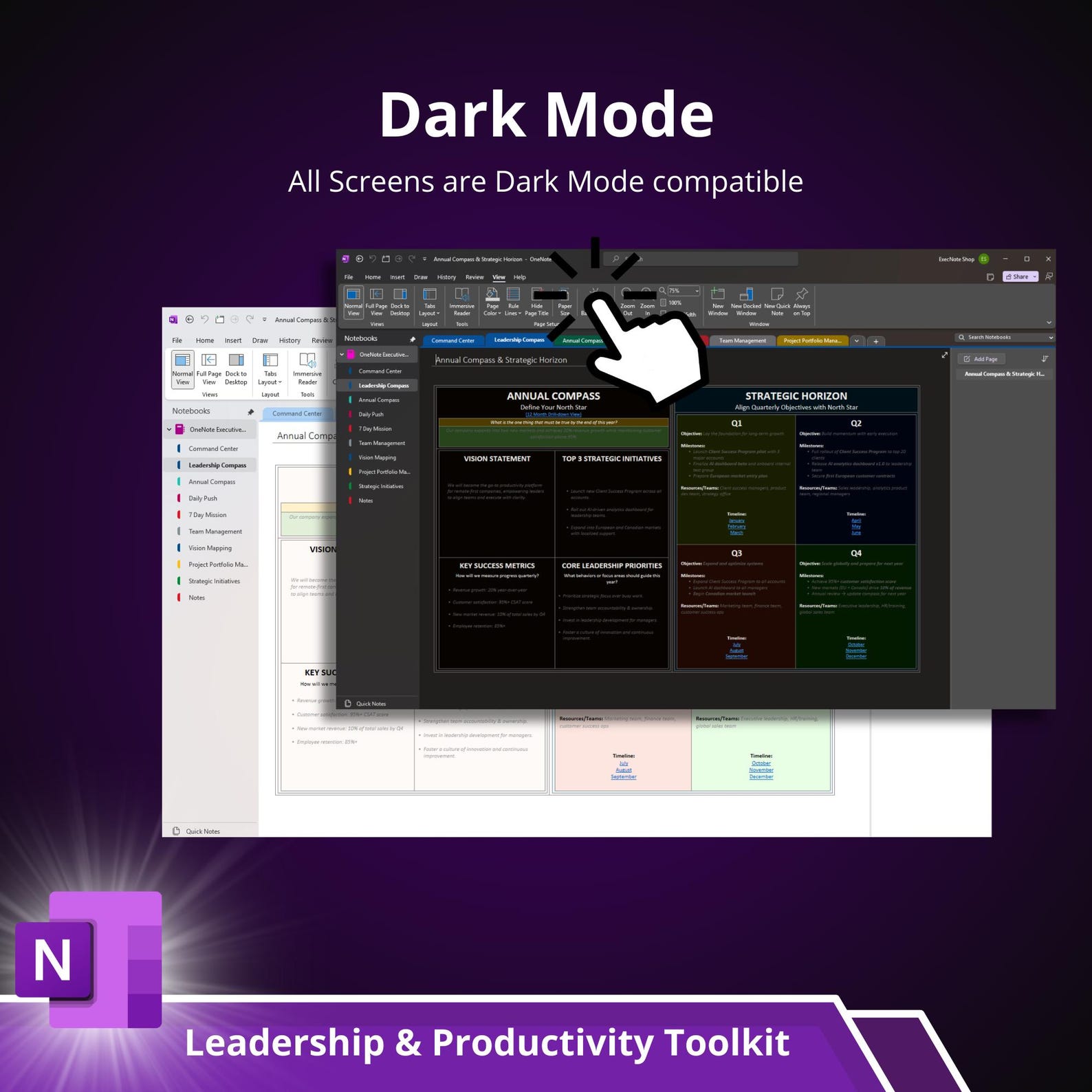 Team Management Template Package for Onenote | Leadership ...