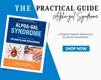 Guide till Alpha-Gal syndrom | Fästingbett köttallergi PDF | Alpha-Gal-diet och dolda triggers | Digital nedladdningsguide för AGS-patienter och vårdgivare