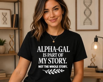 Alpha Gal Unisex Oversized Boxy Tee | Alpha Gal Awareness Gift, Alpha Gal Syndrome, Mammal Free Lifestyle, Allergy Awareness