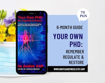 Månadsguide för nervsystemets läkning Tarmbalans Mitokondriereparation | Protokoll för återställning och reglering | Digital PDF-nedladdning