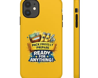 Redo för allt Prepared Pack mobilskal | Gult skyddande mobilskal