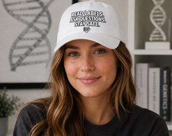 Stay Safe Classic Dad Cap | Alpha Gal Awareness Gift, Alpha Gal Syndrome, Mammal Free Lifestyle, Allergy Awareness